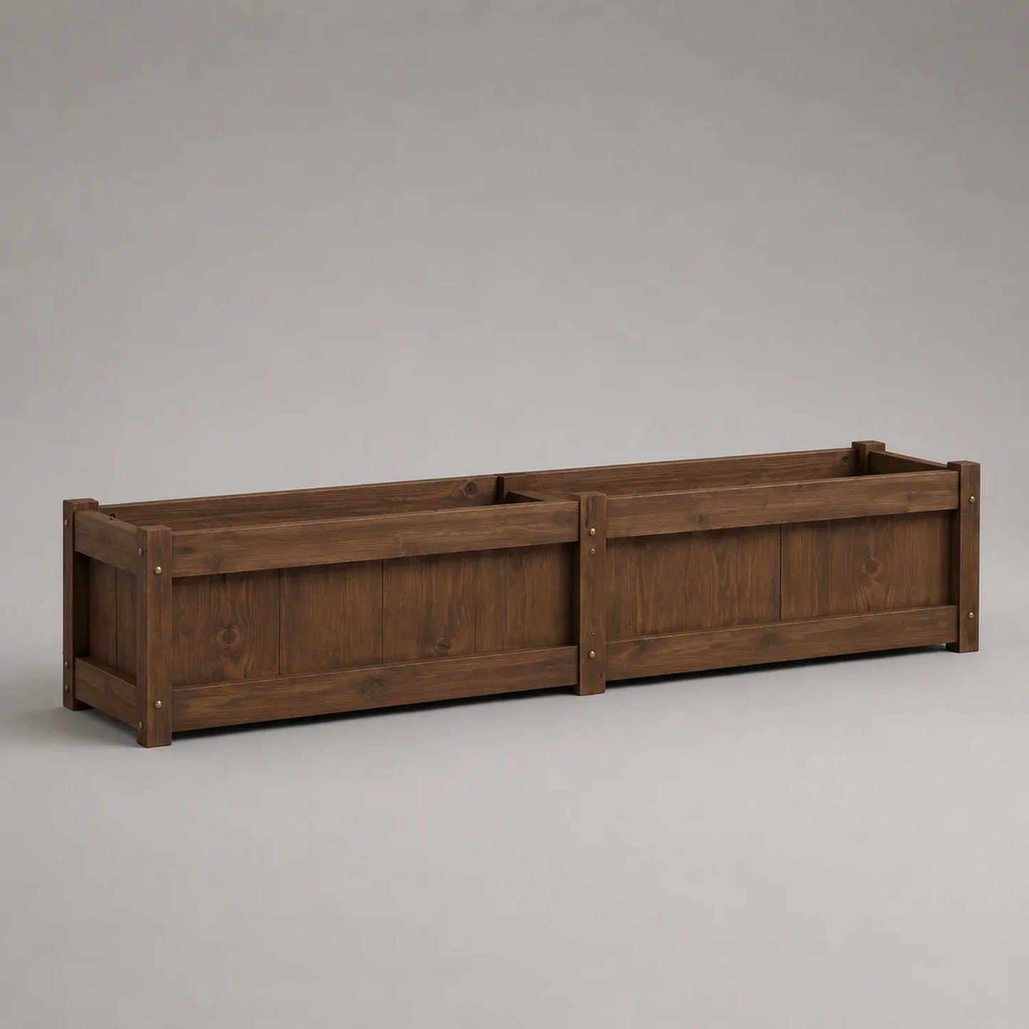 Holzpflanzkasten Kiefernholz Dunkelbraun 150x30x40cm
