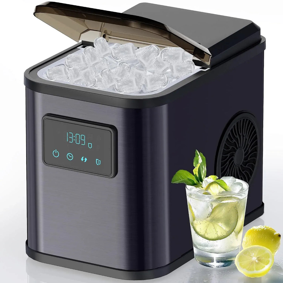 Eiswürfelmaschine kg/24h, 9 Eiswürfel in 6 Min