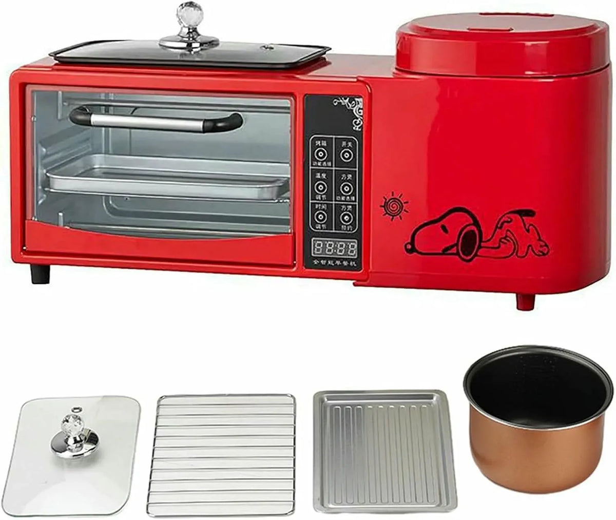 Backofen 2-lagigem, Touch-Bedienung, Dampf, 2 Temperaturzonen, elektrischer Dampfgarer und Bratpfanne, Touchscreen-Design für den Heimgebrauch