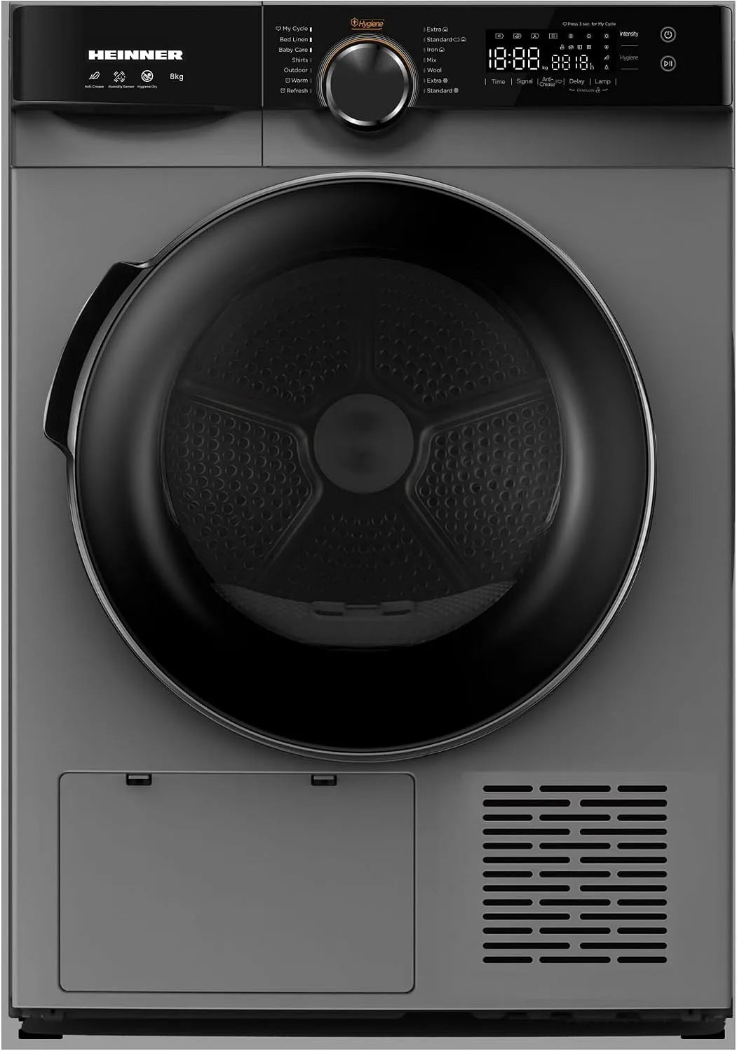Wäschetrockner HHPD-M8K3SA, 15 Programme, 8 kg, Energieklasse D, LED-Display, 5 Jahre Garantie
