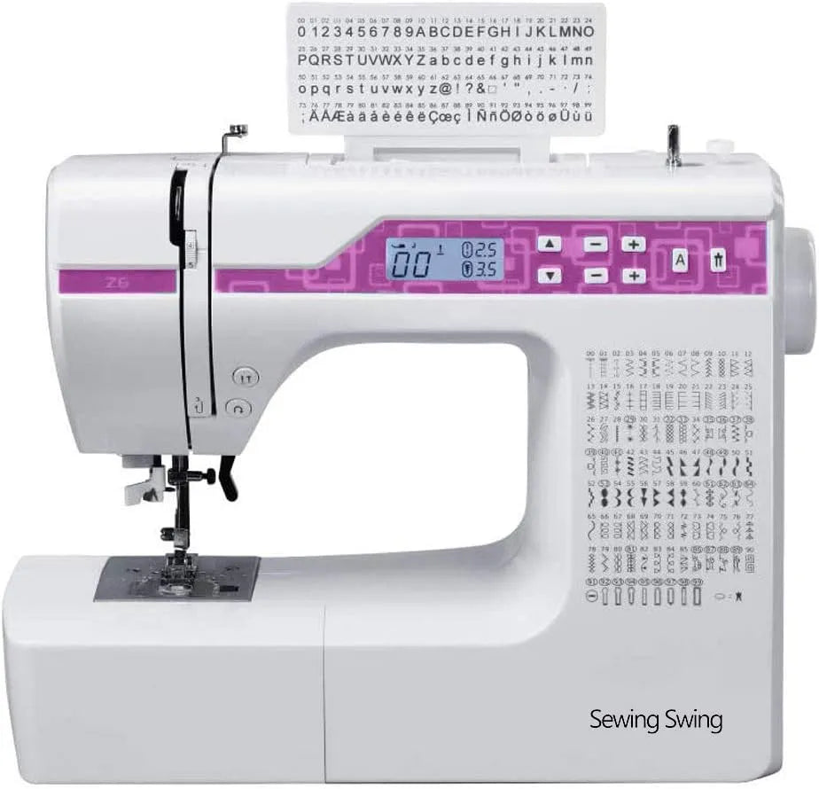 Nähmaschine, elektrische Nähmaschine, 200 Stichprogramme, Weiß