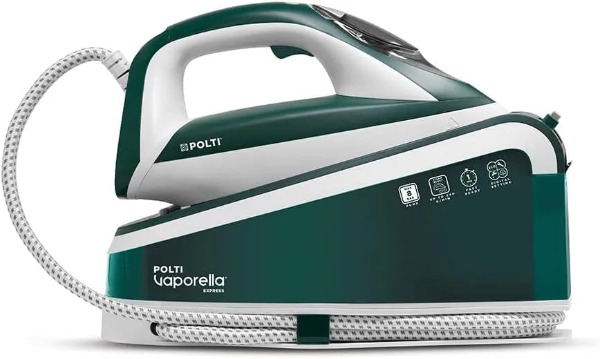 VE30.20 Hochleistungs-Dampfbügelstation, Pumpe, 8 Bar, 2 Temperaturzonen, Weiß, Polti