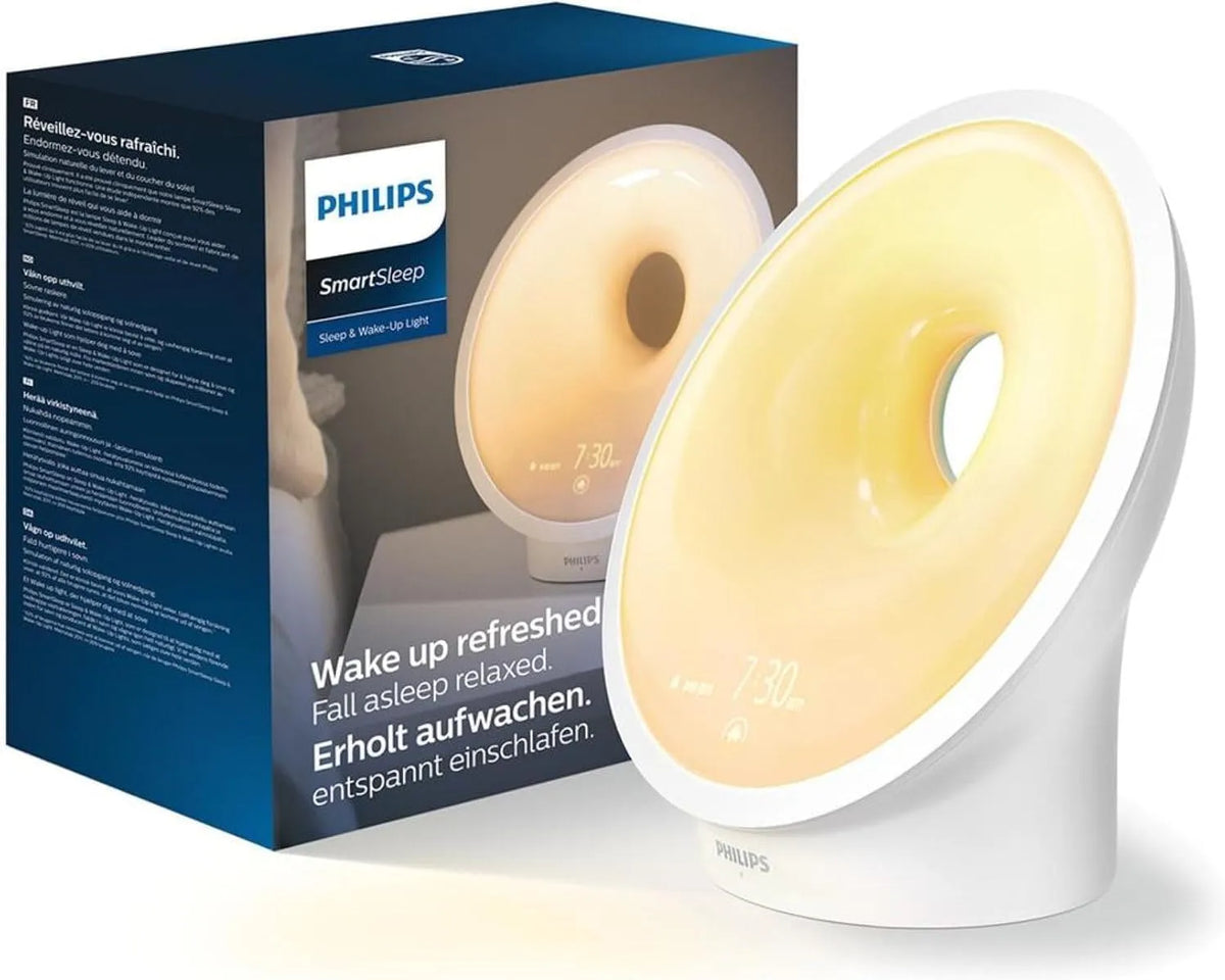 Philips HF3651/01 Wake Up Light, Plastik, 12 x 19 x 19 cm, Weiß, Energieklasse G