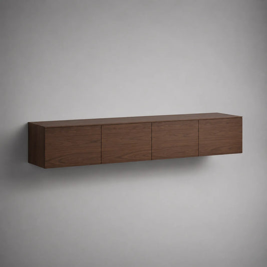 Hängeschrank TV-Möbel Walnuss Dunkelbraun 200cm
