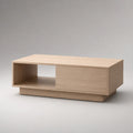 Couchtisch MDF Eichenfurnier Hellbraun 120x60x40cm