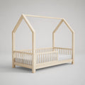 Kinderhausbett aus Kiefernholz, Natur, 200x90 cm