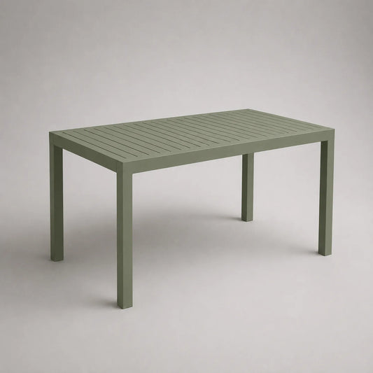 Metalltisch Outdoor Grün 180x90x75 cm