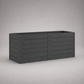 Metall Pflanzgefäß Rechteckig 150x50x60cm Dunkelgrau