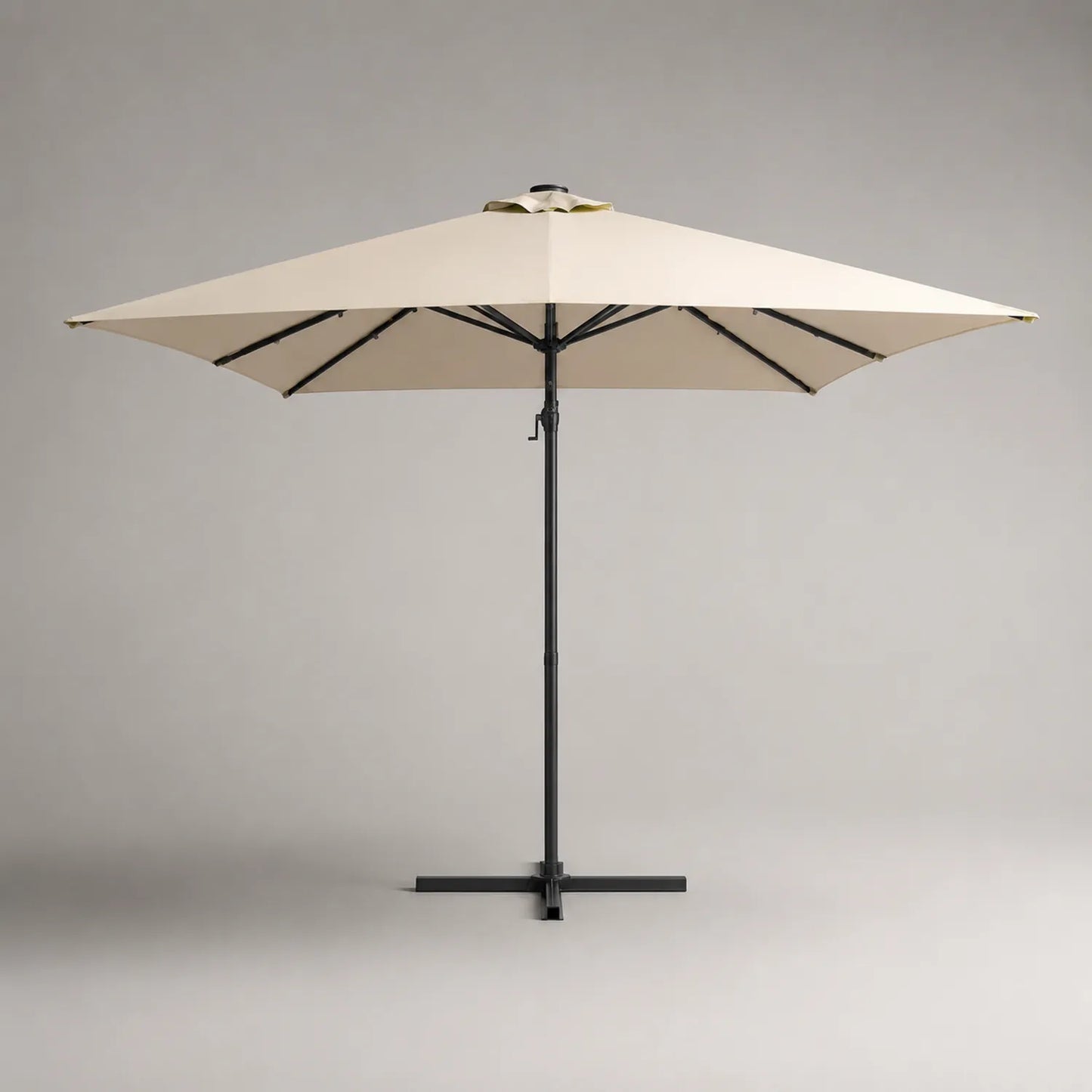 Sonnenschirm Rechteckig 300x200cm Beige Polyester Aluminium