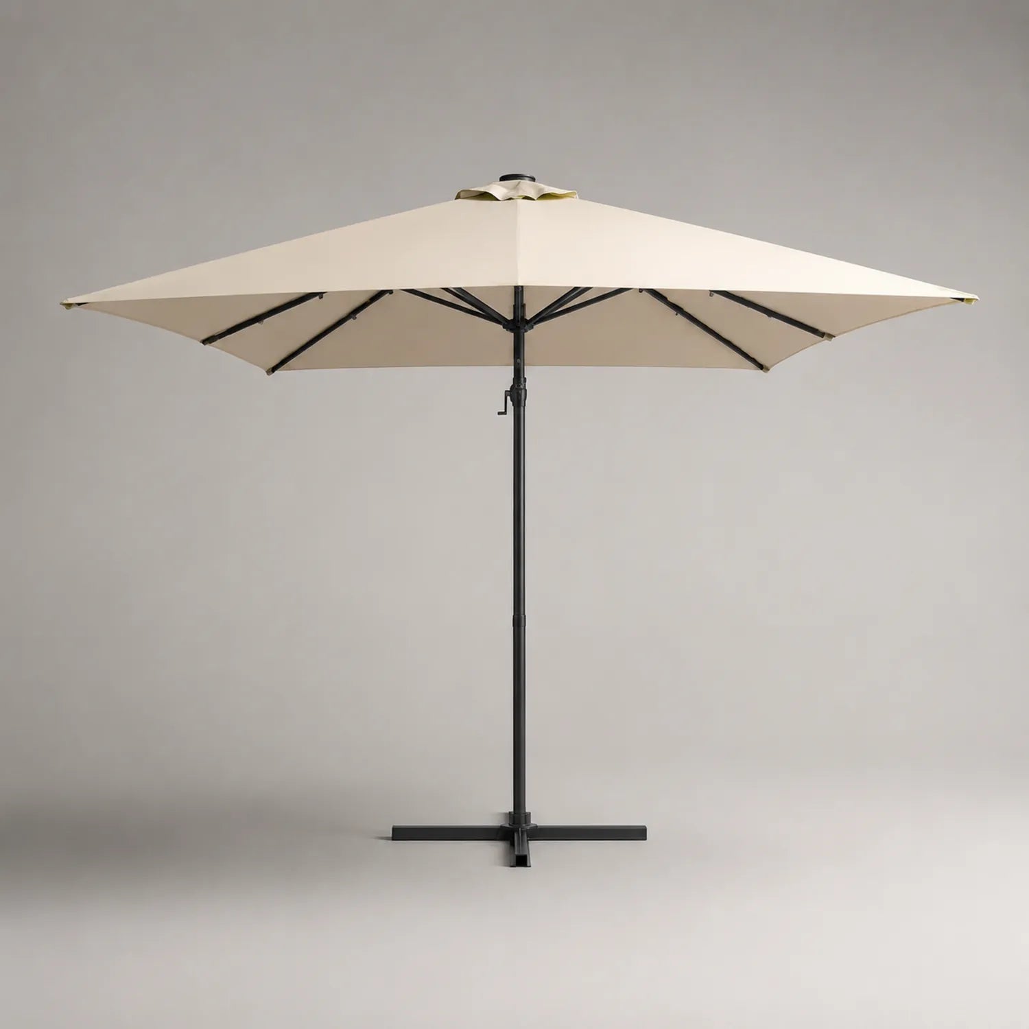 Sonnenschirm Rechteckig 300x200cm Beige Polyester Aluminium