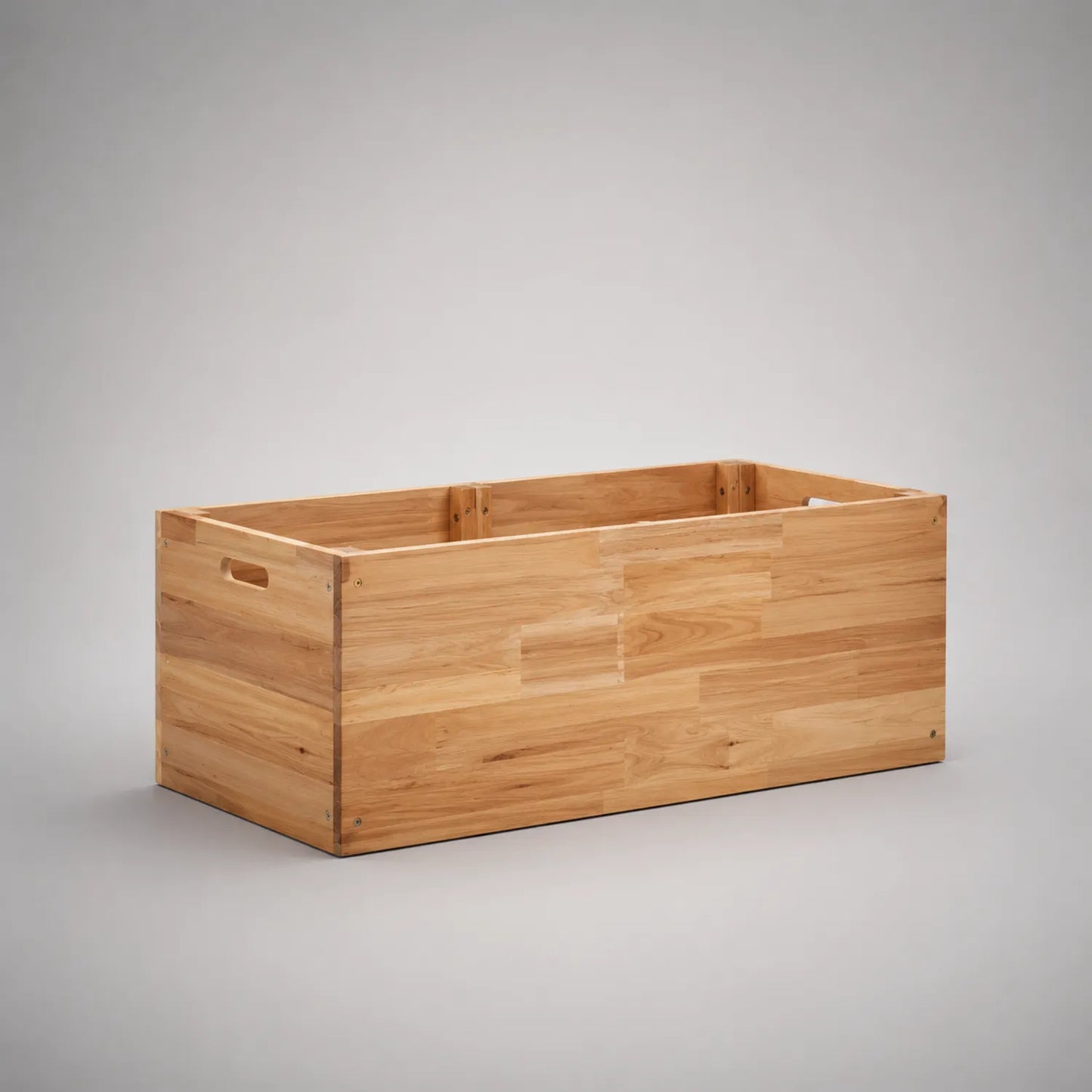 Holzpflanzgefäß Rechteckig Eichenholz 100x50x40 cm Natur