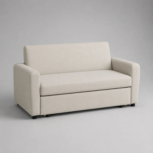 2-Sitzer Sofa Polyester Beige 150cm