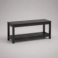 Gartenbank Holz Schwarz 120cm