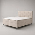 Boxspringbett Beige 180x200 cm Textil