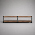 TV-Lowboard Set Holzoptik Metallrahmen 120 x 30 x 40 cm
