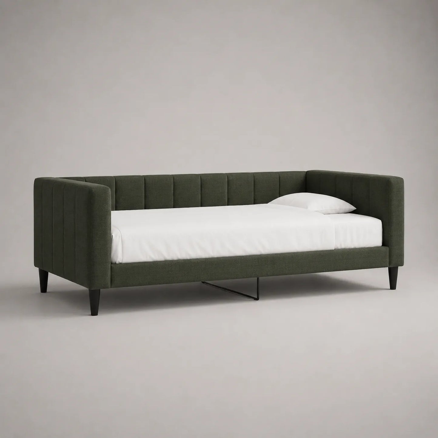 Tagesbett Stoff Polyester Grün 200x90 cm