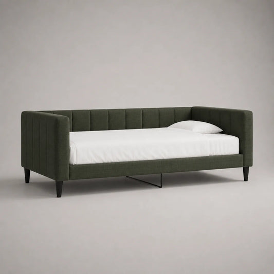 Tagesbett Stoff Polyester Grün 200x90 cm