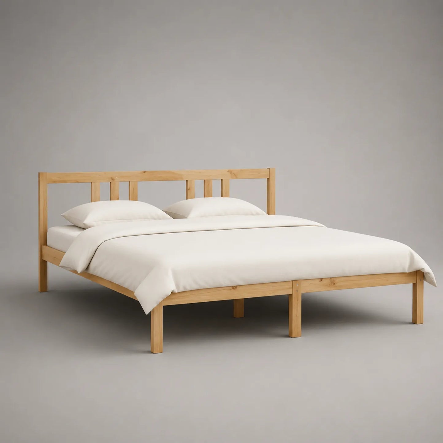 Doppelbett 160x200 cm Massivholz Kiefer