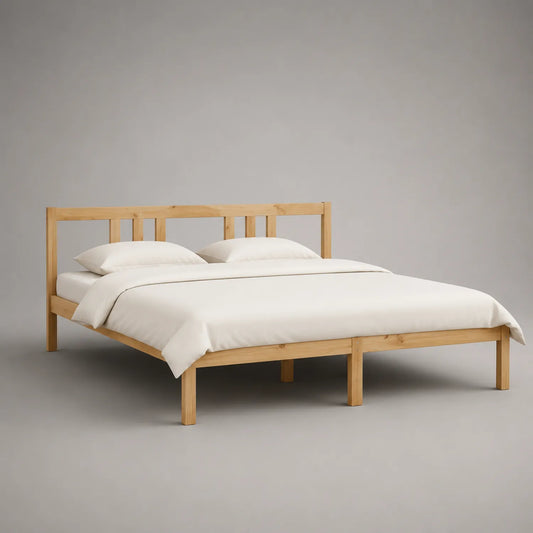 Doppelbett 160x200 cm Massivholz Kiefer