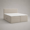 Boxspringbett 180x200 cm Stoff, Beige