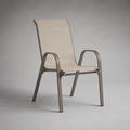 Textilene Gartensessel mit Stahlrahmen Beige