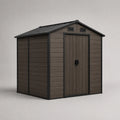 Gartenhaus aus Polypropylen 185 cm x 152 cm x 226 cm Braun