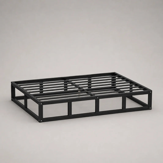 Metallbettgestell Stahl Schwarz 200x140 cm
