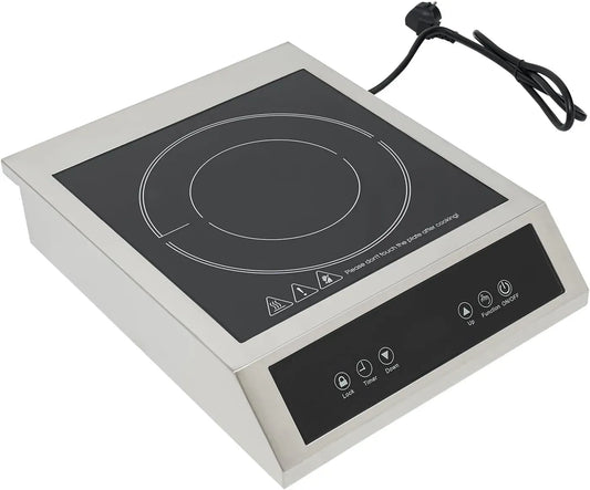 Induktionskochfeld, 3500 W, Induktionsplatte, Gewerbliches K1004-11-Stufen, 3500W Elektrischer Induktionsherd
