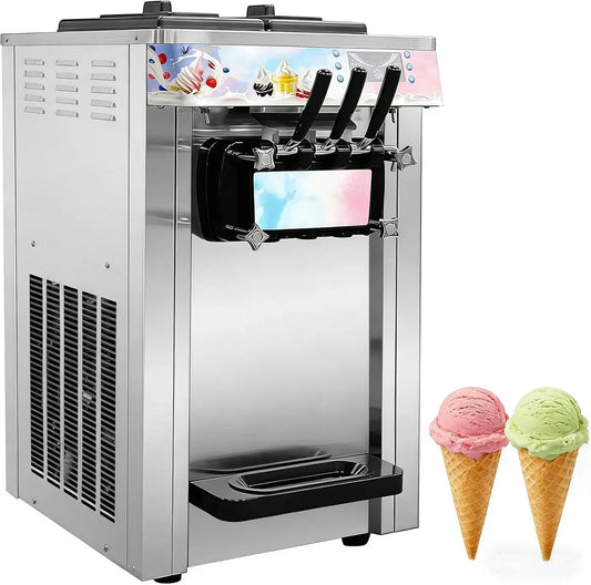 S20AB 20L/H Tisch-Eismaschine, Eiscrememaschine, Speiseeismaschine, 1400 W, Restaurant, für Softeis