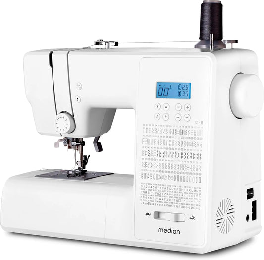 SD36 MD11881 Fadenschneider, Nähmaschine, elektrische Nähmaschine, 36 W, Weiß, MEDION