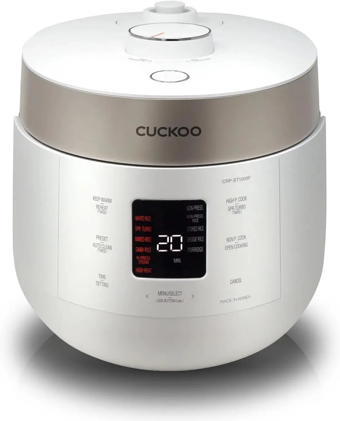 CRP-ST0609FW Reiskocher, Wärmer, elektrischer Reiskocher, 6 Tassen, 12 Tassen, Antihaftbeschichtung, Wärmefunktion, für 6 Tassen, CUCKOO