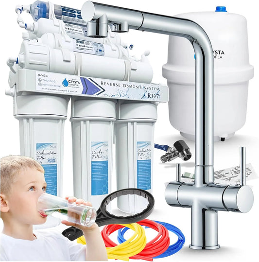 Küchenarmatur, Ari 3-Wege 7-Stufige, Spültischarmatur und Wasserhahn