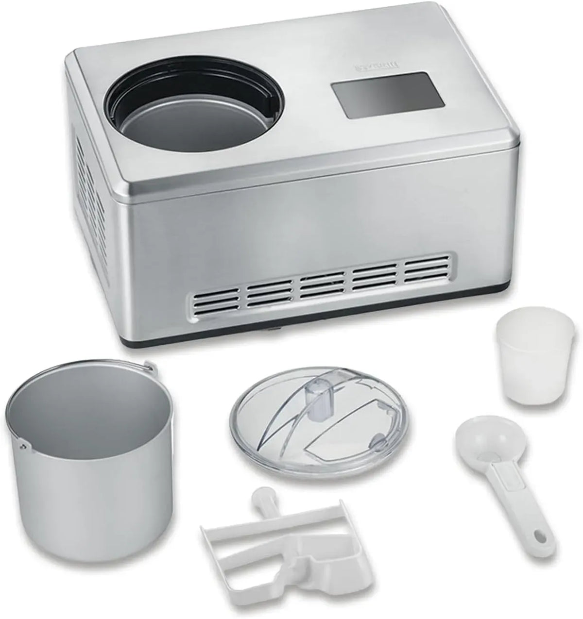 Severin EZ 7406 2-in-1 Cream Maker, Eismaschine, Eisbehälter, Speiseeismaschine, Edelstahl, für Eis