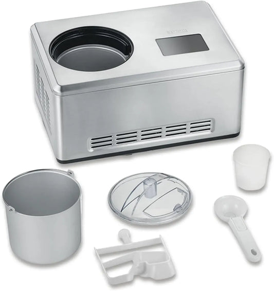 Severin EZ 7406 2-in-1 Cream Maker, Eismaschine, Eisbehälter, Speiseeismaschine, Edelstahl, für Eis
