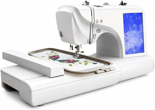 Stickmaschine, Stickautomat, 17,8 cm, Touch-Bedienung, USB, für personalisiertes Nähen und Quilten