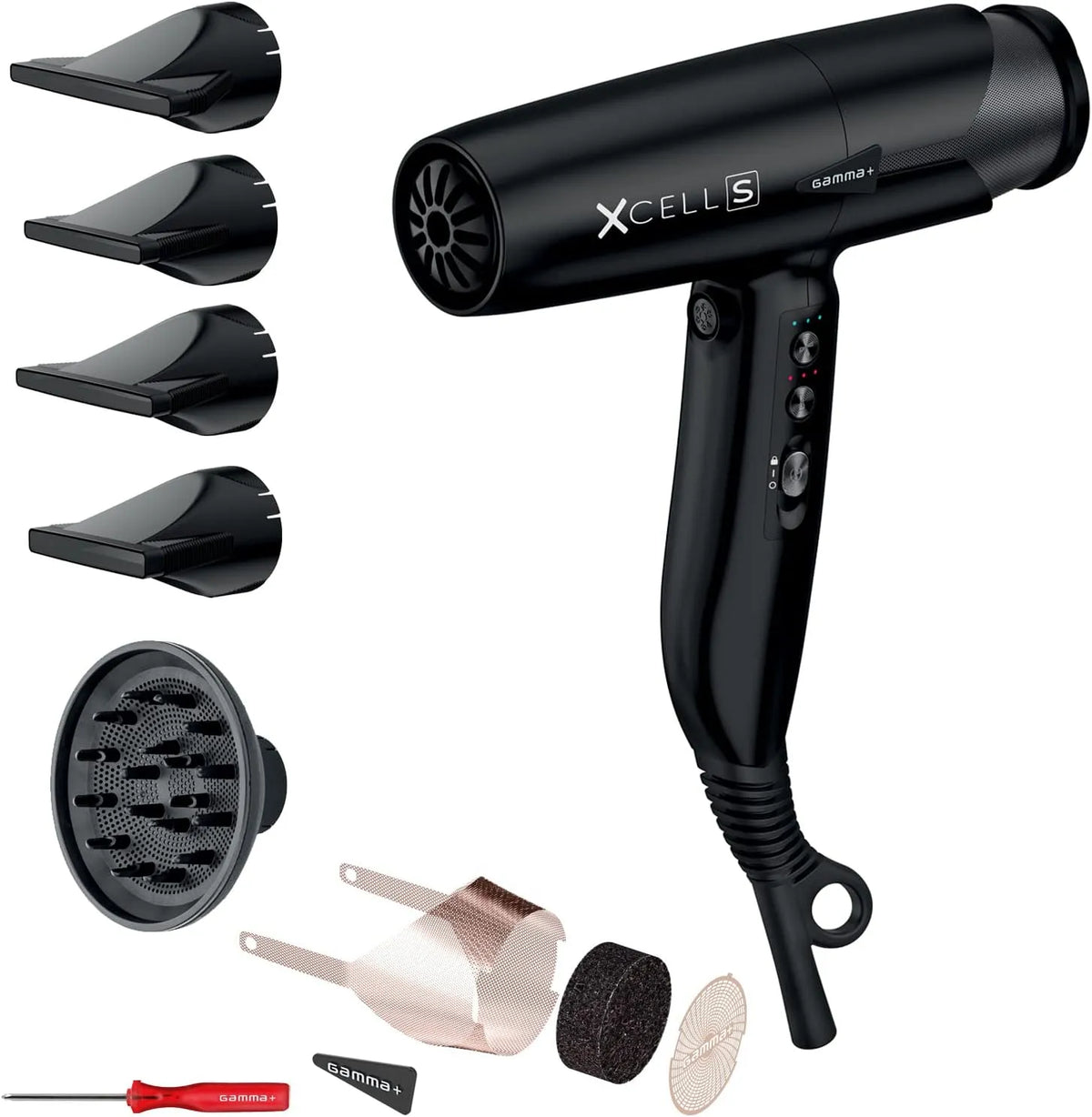 Wäschetrockner, GAMMA+ XCELL, leise, Schwarz, LED-Schnittstelle, Smart Memory, SCHUKO-Stecker
