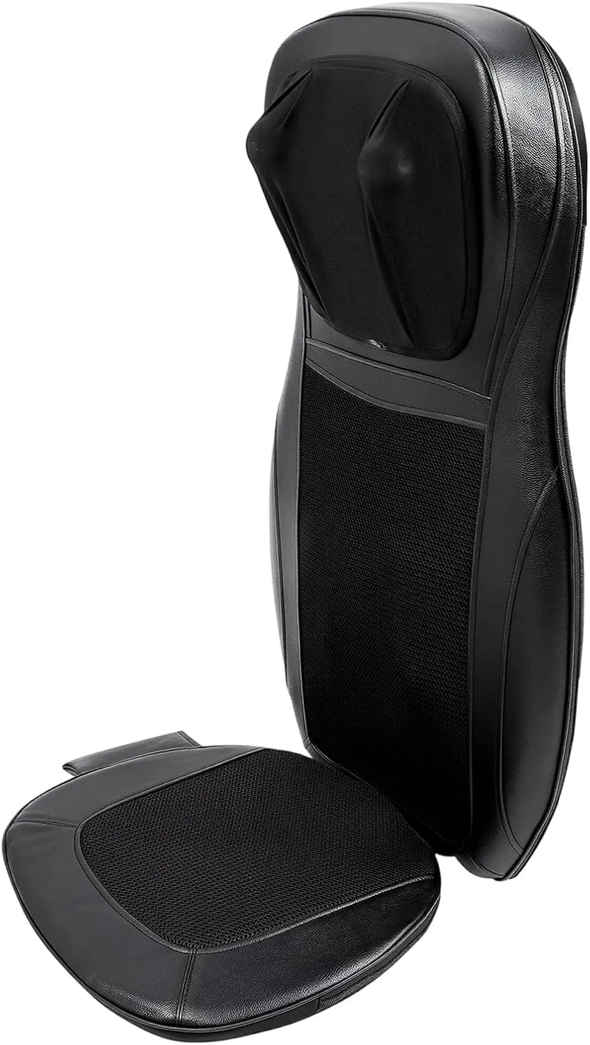 Nackenmassagesitzkissen, Massage-Sitz-Kissen, Bürostuhl, Sessel, 48 W, 12 V, Wärmefunktion, Schwarz, für die Platzierung auf dem Sofa