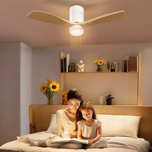 Ventilator, 117 cm, HOMCOM, Ventilator zur Luftzirkulation, Deckenventilator mit Beleuchtung und Fernbedienung 117 cm LED