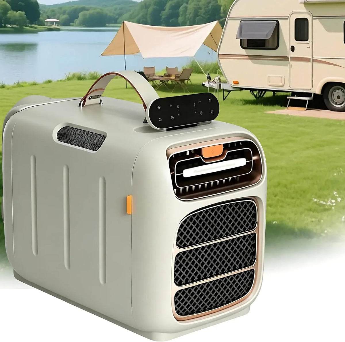 Klimaanlage, 16 bis 32 °C, tragbar, Camping, einstellbare Temperatur 16-32°C, für 140 m² Zelte, Außenzelt AC, LKW