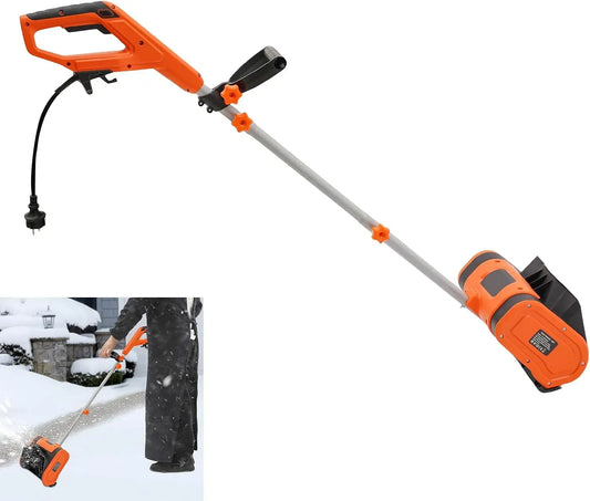 3500RPM Schneekehrmaschine, Schneefräse, Kabel, Motor, Schneeräumgerät, Bodenkehrmaschine, 32 cm, 1800 W, 15 cm