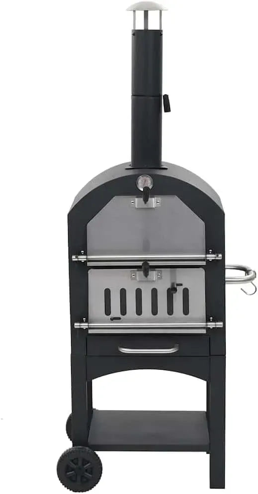 Elektrischer Pizzaofen, 65x50x157 cm, Grill, mobiler Grill für Garten