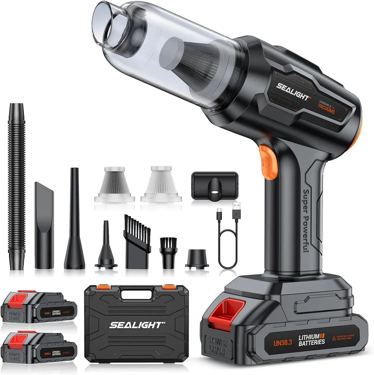 Staubsauger, SEALIGHT, elektrisches Staubsauggerät, Handstaubsauger