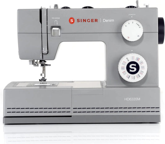 6335M Metallrahmen, Heavy Duty Denim, 32 Stichprogramme, Freiarm, LED-Beleuchtung