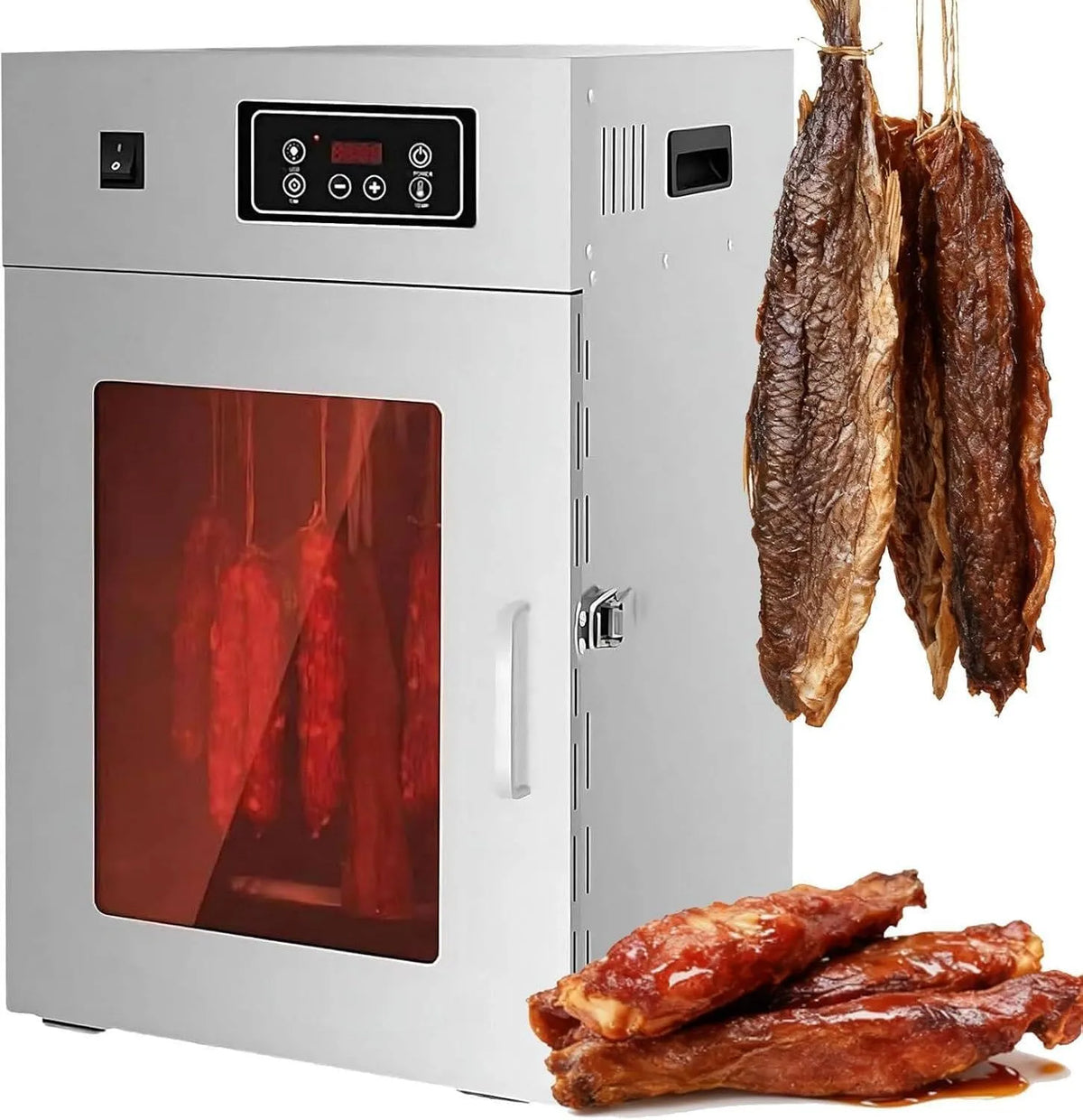 Trockenschrank, Reifeschrank, Dörrgerät, Lebensmitteltrockner, 30 bis 90 °C, 7.5 kg, für Fleisch