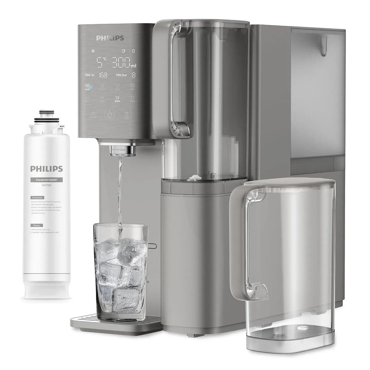 Philips 6-in-1-RO-Filter Umkehrosmose-Wasserspender, 2000 L, IPS-Panel