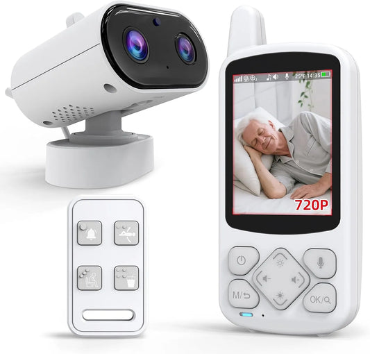 720p Babyphone, Babyüberwachungsgerät, WLAN, 2 Temperaturzonen, Medikamenten- und Insulintransport, für Senioren mit Zwei-Wege-Audio