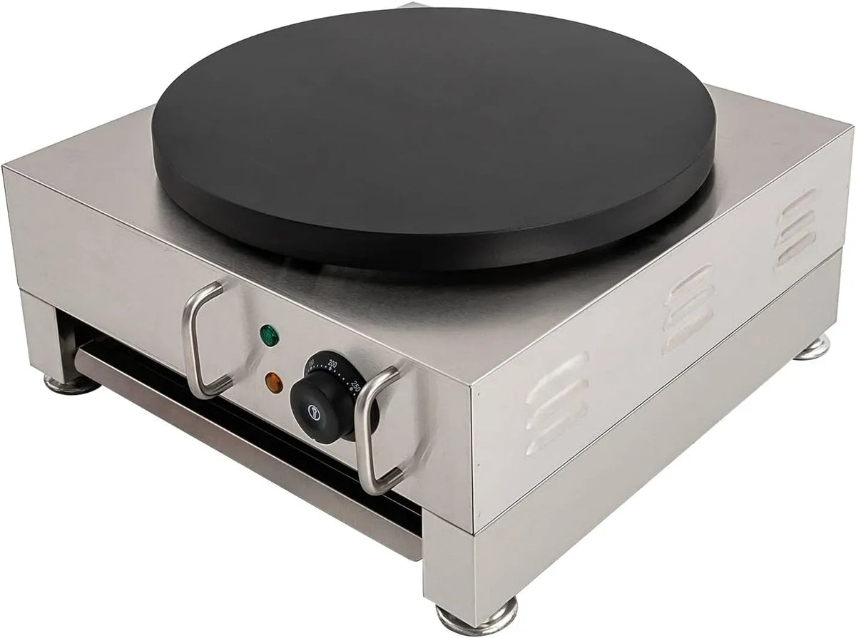 Pfannkuchen Maker, Crêpes Maker, Elektropfanne, Küchengerät, Tischgrill, elektrischer Tischgrill, 40 cm, 2.8 kW, Antihaftbeschichtung, Edelstahl
