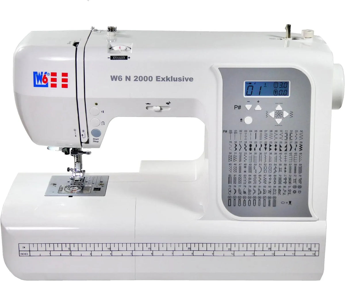 N 2000 W6 WERTARBEIT W6 Exklusive Computer-Nähmaschine-Nähen, Patchen, 100 Programme, Quilten