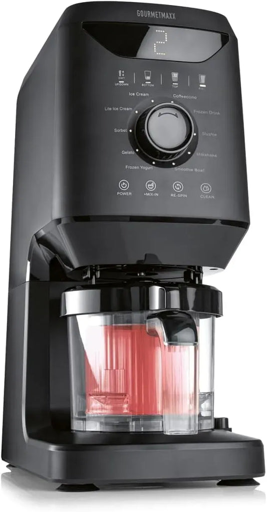 Eismaschine, Speiseeismaschine, 800 W, GOURMETmaxx SmoothUp Eismaschine 800 Watt