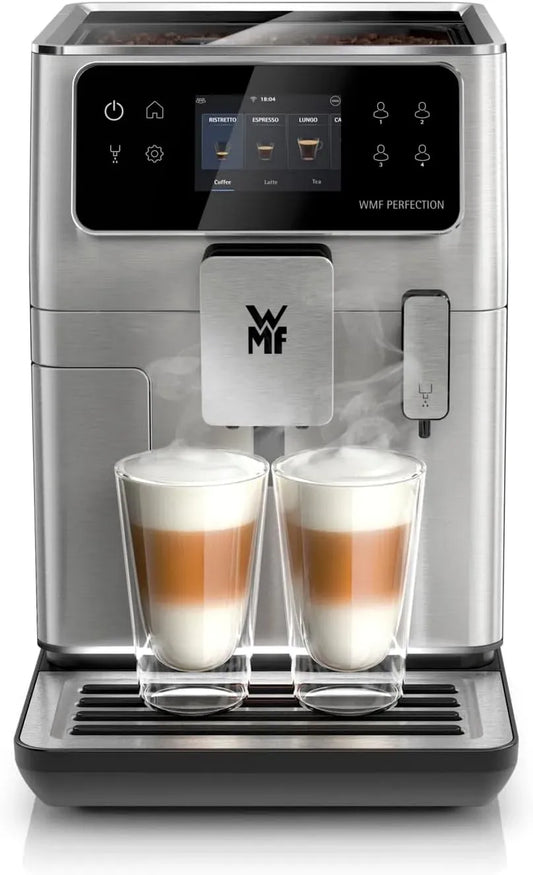 WMF Kaffeevollautomat, WLAN, Edelstahl, 16 Getränkespezialitäten, Edelstahl-Mahlwerk